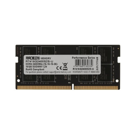 Оперативная память AMD R7416G2400S2S-U 16 ГБ черный