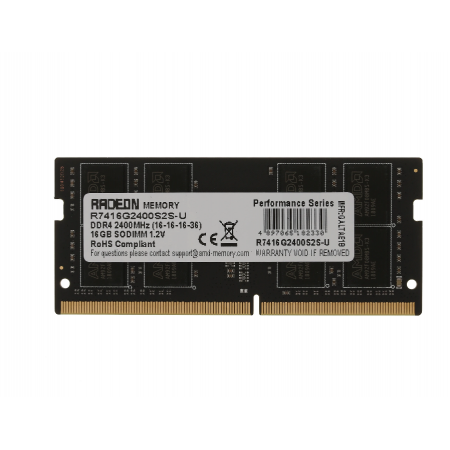 Оперативная память AMD (R7416G2400S2S-U) 16 ГБ черный