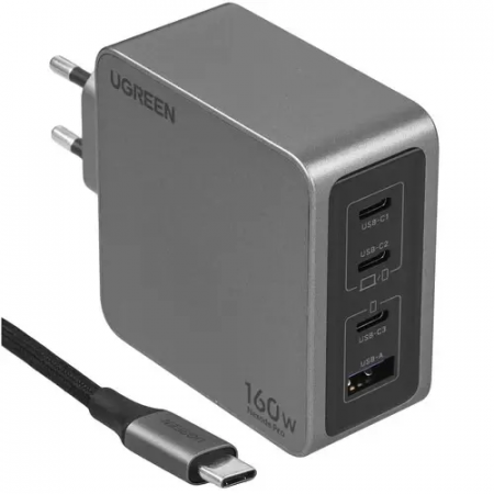 Зарядное устройство Ugreen X763 Nexode Pro (25877) серый