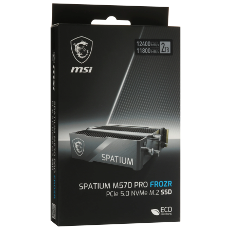 2 ТБ SSD диск MSI Spatium M570 PRO Frozr (SPATIUM-M570-PRO-2TB-FROZR) чёрный