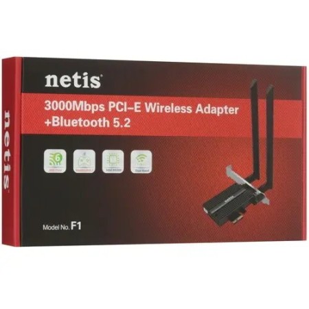 Wi-Fi адаптер Netis F1 черный