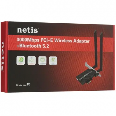 Wi-Fi адаптер Netis F1 черный