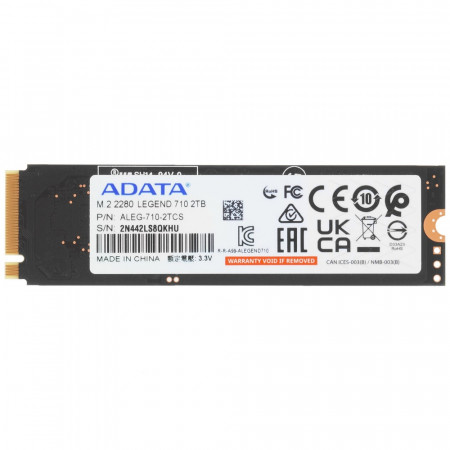 2 ТБ SSD диск ADATA LEGEND 710 (ALEG-710-2TCS) чёрный
