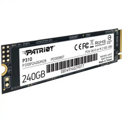 240 ГБ SSD накопитель Patriot P310 (P310P240GM28) черный