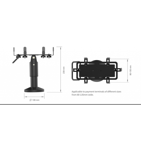 Кронштейн для платежного терминала Пионер PS-1010 (F0000003109) черный