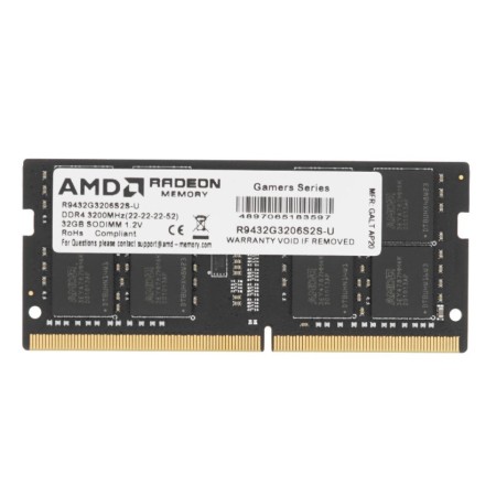 Оперативная память AMD (R9432G3206S2S-U) 32 ГБ черный