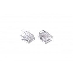 Коннектор Cablexpert RJ-11 (MP-6p4c/5) 100 шт прозрачный