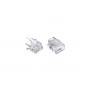 Коннектор Cablexpert RJ-11 (MP-6p4c/5) 100 шт прозрачный