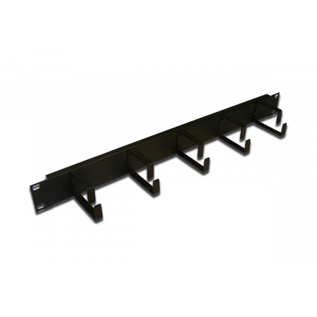 Кабельный органайзер Lanmaster 19" 1U (TWT-ORG1U-5V) черный