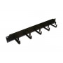 Кабельный органайзер Lanmaster 19" 1U (TWT-ORG1U-5V) черный