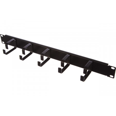 Кабельный органайзер Lanmaster 19" 1U (TWT-ORG1U-5V) черный