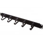 Кабельный органайзер Lanmaster 19" 1U (TWT-ORG1U-5V) черный
