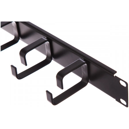 Кабельный органайзер Lanmaster 19" 1U (TWT-ORG1U-5V) черный