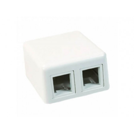 Корпус для сетевой розетки Commscope Outlet AMP extr. for 2 RG45 keystone (1-1116698-3) белый