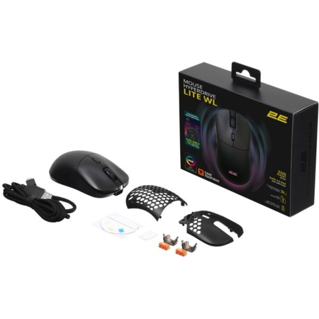 Мышь проводная + беспроводная 2E GAMING HyperDrive Lite WL (2E-MGHDL-WL-BK) черный