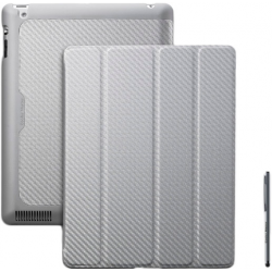 Чехол для планшета Cooler Master Wake Up Folio Carbon Texture (C-IP3F-CTWU-SS) белый
