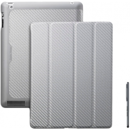 Чехол для планшета Cooler Master Wake Up Folio Carbon Texture (C-IP3F-CTWU-SS) белый