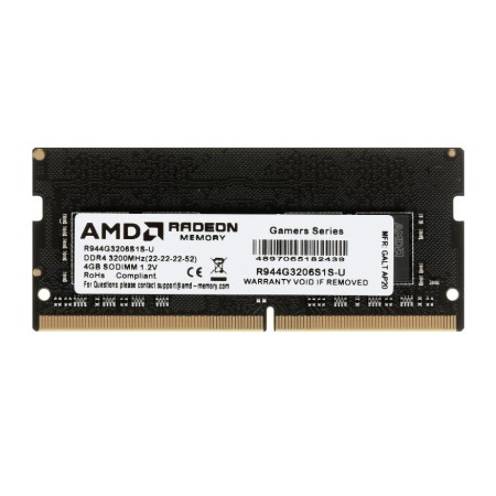 Оперативная память AMD (R944G3206S1S-U) 4 ГБ черный