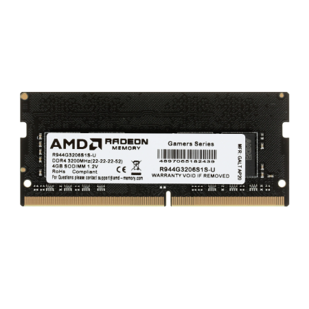 Оперативная память AMD (R944G3206S1S-U) 4 ГБ черный