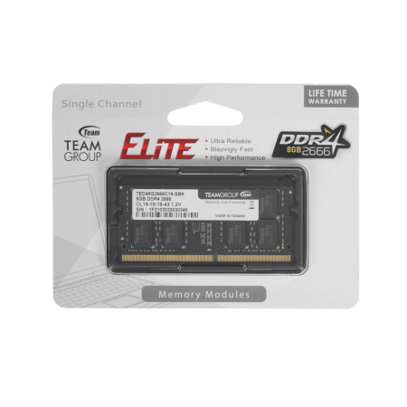 Оперативная память Team Group (TED48G2666C19-S01) 8 ГБ черный