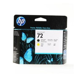 Печатающая головка HP 72 (C9384A) матовый черный желтый