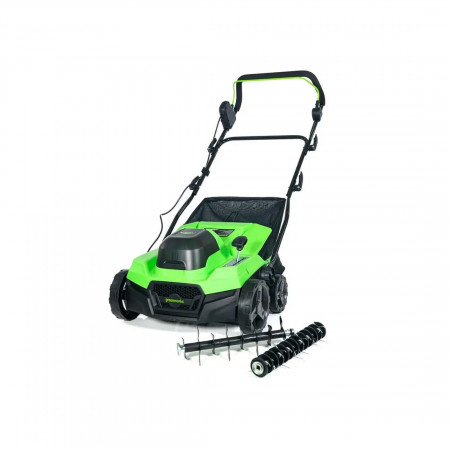 Аэратор-скарификатор аккумуляторный Greenworks 2517607UB зеленый