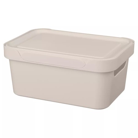 Универсальный ящик хранения Бытпласт LUXE 27×19×12см светло-бежевый