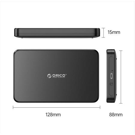 2.5" Внешний бокс Orico 2588C3-V1 (2588C3-V1-BK-EP) черный