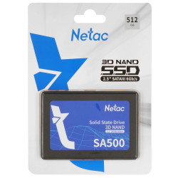 512 ГБ SSD диск Netac SA500 (NT01SA500-512G-S3X) черный