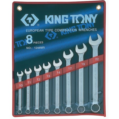 Набор ключей рожково-накидной KING TONY 1208MR (8500) серый