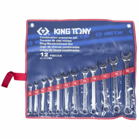 Набор ключей 6-32мм KING TONY 1212MR01 (9763) синий