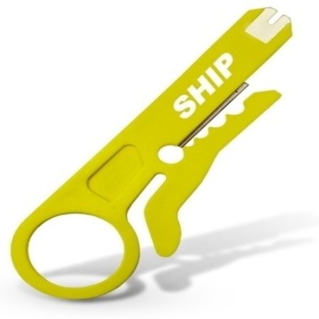 Стриппер для витой пары Ship G601 желтый
