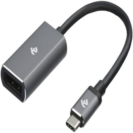 Переходник USB Type-C - DisplayPort 2Е W1404 0.1м серебристый