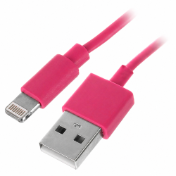 Кабель Lightning 8-pin - USB 2.0 Type-A Continent DCI-2104RD 1 м розовый