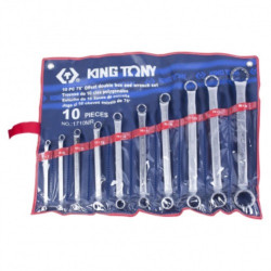 Набор накидных ключей KING TONY 1710MR черный