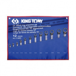 Набор накидных ключей KING TONY 1712MRN черный