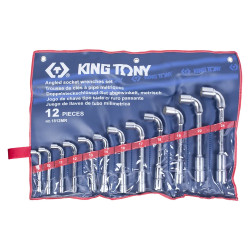 Набор торцевых ключей KING TONY 1812MR серый