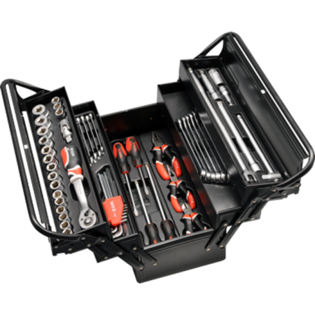 Набор инструментов YATO YT-38950 черный