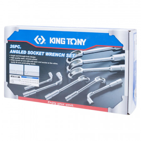 Набор торцевых ключей KING TONY 1826MR