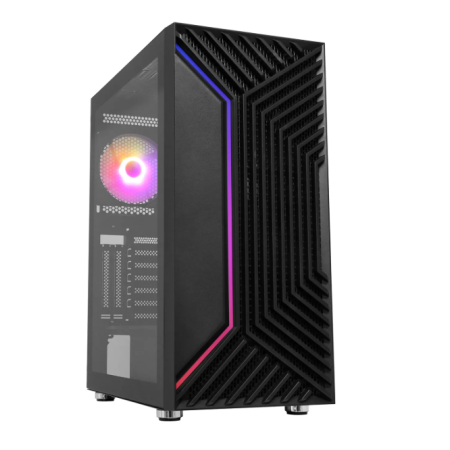 Системный блок Ryzen 5 5600X-3.7GHz/B450/RAM 16GB/SSD 512GB (M.2)/RTX4060-8GB/no DVD/600W черный