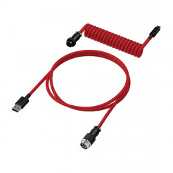 Кабель USB-C-A Coiled HyperX 6J677AA 1.2м красно-черный