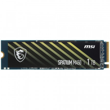 1 ТБ SSD диск MSI Spatium M450 (SPATIUM‑M450‑NVMe‑1TB) черный