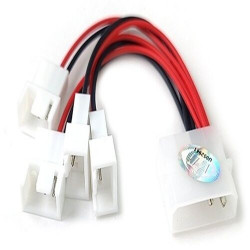 Переходник Molex - 4 pin ViTi 4F3p1M 0.1м черный-красный