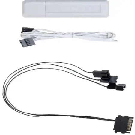Кабель USB 2.0 - разъем (Lian Li) Lian Li G89.RF-T-B.01 0.5м белый