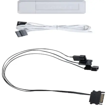 Кабель USB 2.0 - разъем (Lian Li) Lian Li G89.RF-T-B.01 0.5м белый