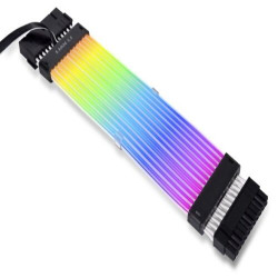 Кабель 12+4 pin Lian Li Strimer PLUS V2 ARGB 12 light G89.PW16-12PV2.00) 0.3м черный