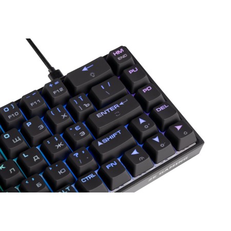 Клавиатура проводная + беспроводная 2E GAMING KG380 (2E-KG380UBK-BR BROWN SWITCH) черный