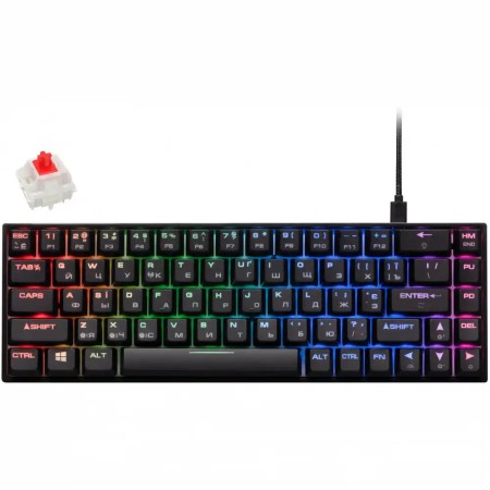 Клавиатура проводная 2E GAMING KG380 (2E-KG380UBK-BR RED SWITCH) черный