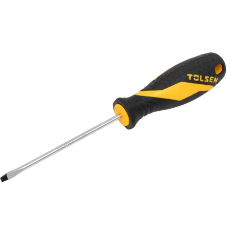 Отвертка шлицевая TOLSEN SL4.0x100мм (20002) черный/желтый