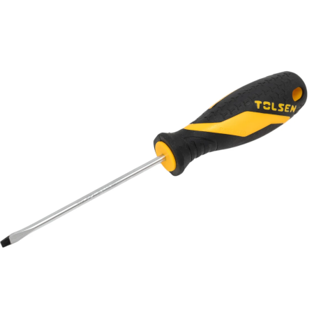 Отвертка шлицевая TOLSEN SL4.0x100мм (20002) черный/желтый